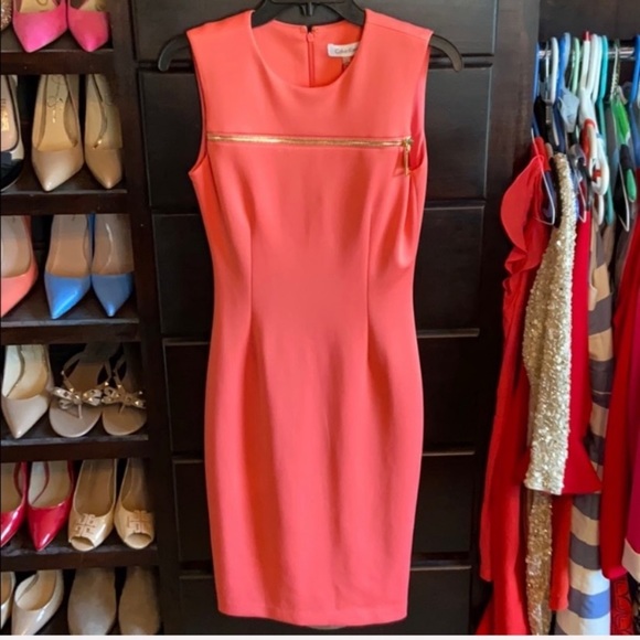 Calvin Klein Dresses Calvin Klein Zipper Detail Dress Poshmark